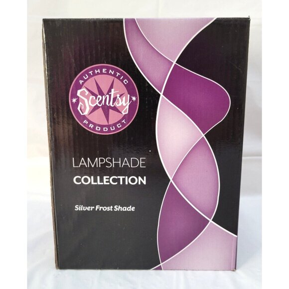Scentsy Lampshade Collection SILVER FROST SHADE #25670 Retired - No Base - Picture 10 of 15